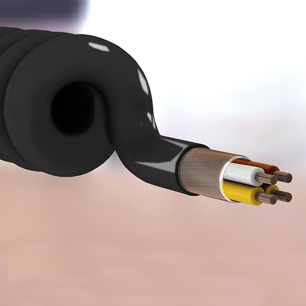 Spiral cable from Semoflex® electronic shielded